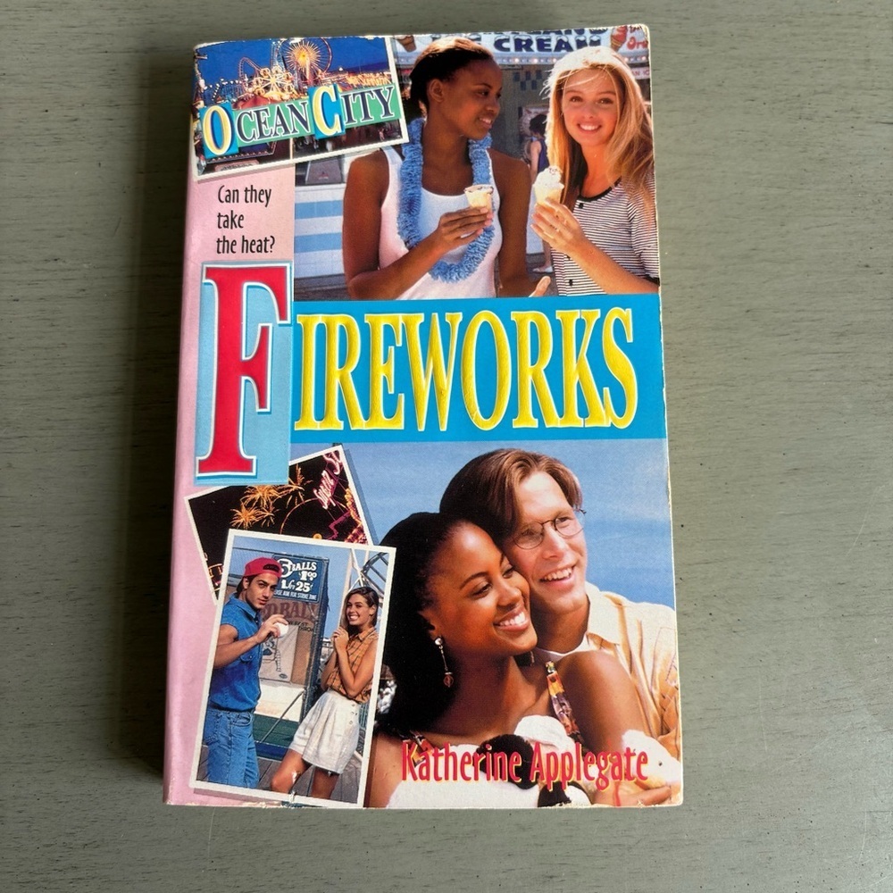 VTG Ocean City's FIREWORKS -Katherine Applegate MM Paperback Harper YA 1st Print
